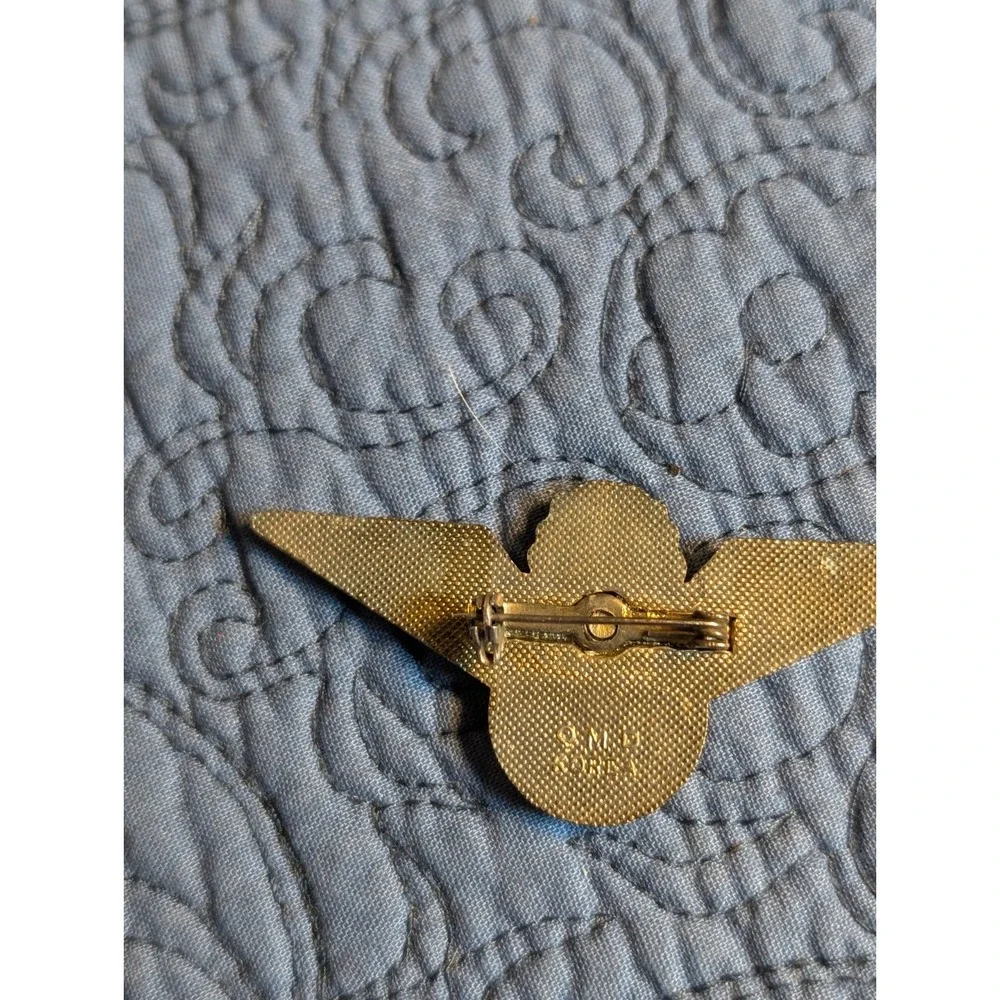 Vintage TWA Junior Pilot Wings Pin Metal AMICO Korea Trans World Airlines 1960s